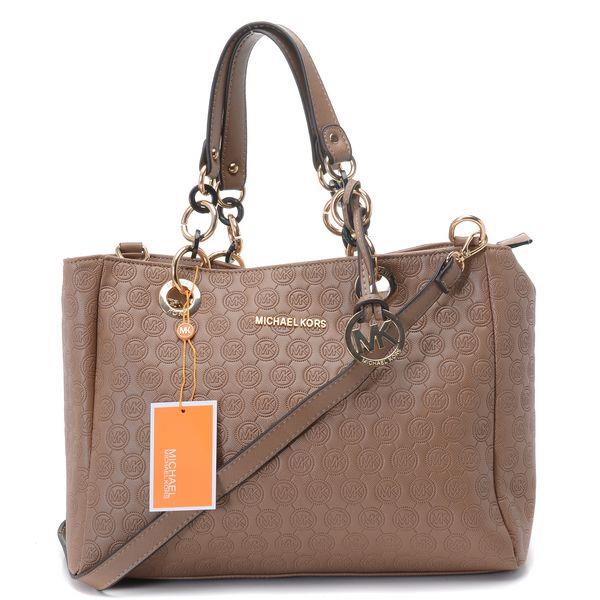 michael kors jet set chain logo monogram jacquard med apricot Virkelig Rimelig szvce